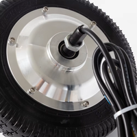Moteur de moyeu de roue 12/48V 500W 8 pouces avec encodeur, moteur CC sans balais à engrenages pour véhicule électrique, fauteuil roulant - Vente chaude