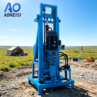 Machine de forage de puits d'eau électrique 180M avec système de commande hydraulique par levier pour l'approvisionnement en eau des zones éloignées