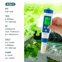 Stylo testeur d'eau Bluetooth directement de l'usine pour l'aquaculture - pH-mètre industriel 7-en-1 avec support OBM/OEM/ODM personnalisé