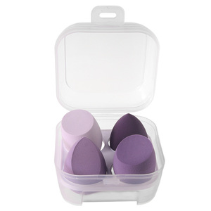 Lot de 4 <span class=keywords><strong>éponge</strong></span>s de <span class=keywords><strong>maquillage</strong></span> pour le visage - Super douces, forme ovale, faciles à utiliser, utilisation sèche et humide, texture fine - Product Image 5