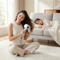Sèche-cheveux professionnel ionique électrique à 110 000 tr/min avec diffuseur pour un soin capillaire constant
