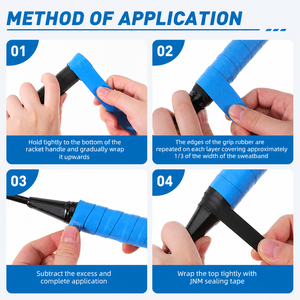 Overgrip de haute qualité en PU souple, anti-choc, antidérapant, avec logo personnalisé pour pickleball, badminton, padel/tennis - Product Image 4