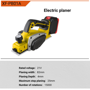 Hot Selling Portable Lithium <strong>Electric</strong> Wood <strong>Planer</strong> Machine DIY Cordless Brushless for Industrial and Home Use Battery Powered CE - Product Image 5