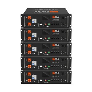 Batería LiFePO4 Prismática RichSolar ALPHA 5 PRO para Rack de Servidor, 51.2V 100Ah 5kWh 16 Celdas IP54 con Pantalla LCD, BMS y Ventilador WiFi - Product Image 4