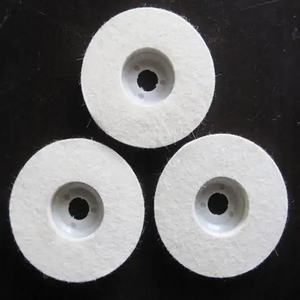 <span class=keywords><strong>Hizar</strong></span> OEM Rueda de Pulido Personalizable de Fieltro de Lana y Poliéster 100% Moldeado por Soplado de Alta Densidad 100mm 125mm - Product Image 6