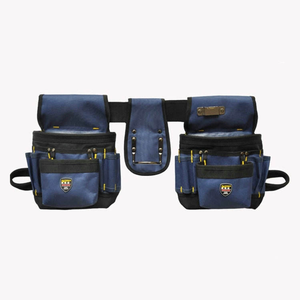 Sac à outils de ceinture pour électricien, tissu Oxford durable avec fermeture éclair, sac à outils de réparation multifonctionnel rapide - Product Image 1