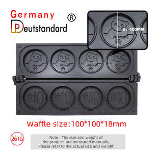 Máquina Comercial Eléctrica para Hacer Waffles Redondos, Máquina para Hacer Waffles Crujientes de Acero Inoxidable para Cafetería - Product Image 6