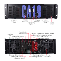 Amplificateur de Puissance Professionnel CA2 CA4 CA6 CA9 CA12 2U 3U Haute Puissance CA20 CA30 pour Performance Scénique