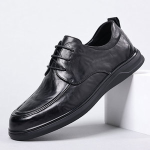 Nueva Colección de Primavera, Mocasines de Cuero Casuales de Negocios para Hombre, de Cuero Genuino, Suela Suave, Transpirables y Cómodos - Product Image 4