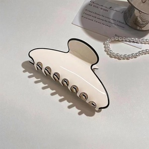 Shesha res French Romantic Classic Schwarz-Weiß-Kontrast High-End-Schnapp clip High-End-Mode-Hai-Clip - Product Image 6