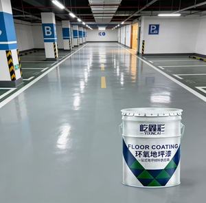 Revêtement de <span class=keywords><strong>sol</strong></span> commercial pour <span class=keywords><strong>garage</strong></span>, peinture époxy longue durée, <span class=keywords><strong>résine</strong></span> liquide pour sols en béton, application facile au rouleau ou au pinceau - Product Image 1