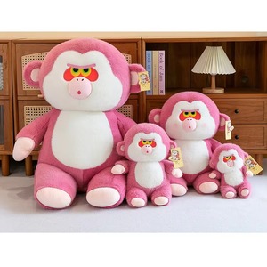 Lindo Peluche de Gorila Rosa, Muñeco de Mono Suave y Divertido, Almohada para Dormir para Bebés, Regalos de Cumpleaños para Niñas, Lindos Juguetes de Peluche - Product Image 6