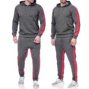 Pakaian Olahraga Pria Musim Gugur Musim Dingin Terbaru, Setelan Training 2 Potong, Setelan Jogging, Setelan Sweatsuit, Jaket Hoodie dan Celana Atletik - Product Image 4