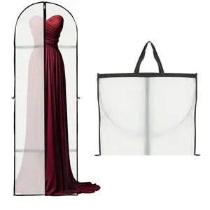 ECO-friendly Dustproof Clothes Dust Bags Custom Logo Wedding Dress Suit Cover Non Woven Folding Garment Bag