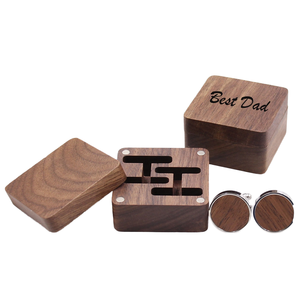 Incisa arte popolare modello fata noce magnetica in legno piccola manica con bottone papillon artigianato legno scatole di legno cartelli da parete - Product Image 4