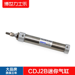 กระบอกลมสแตนเลสขนาดเล็ก PB-S แบบปากกา CJ2B16 CDJ2B10-5-10-15-20-30 แบบแม่เหล็กสองทาง ใหม่ พร้อมปั๊มและลูกปืน - Product Image 5