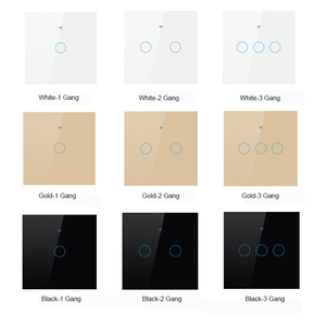 Pantalla táctil estándar de la UE interruptores de pared Alexa <span class=keywords><strong>Google</strong></span> nido tendencia WiFi pared Touch Smart interruptor de la luz - Product Image 1