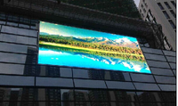 Mur vidéo LED tactile résistif extérieur P5 avec luminosité de 5500 cd/m², indice de protection IP65, support publicitaire multimédia
