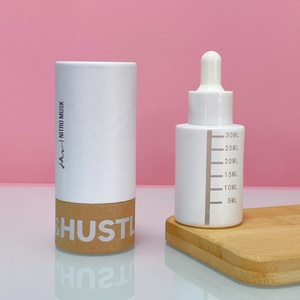 Cosmetic Dropper Bottle 30ml 40ml 50ml 60ml 80ml Flat Shoulder Serum Oils Glass Dropper Bottle for Hair Oil with Custom Label - Product Image 5