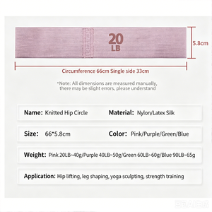 Bande de Résistance Élastique Essentielle pour le Renforcement des Fessiers et le Rehaussement des Hanches – Idéale pour l'Entraînement de Force et le Fitness des Femmes et des Hommes - Product Image 4