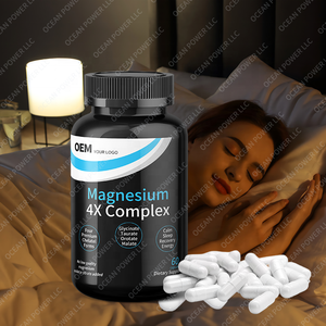 Cápsulas de Glicinato de Magnesio Orgánico 4X de Marca Privada OEM, Malato de Glicina, Suplemento para la Salud Cerebral, el Sueño, la Recuperación Muscular y la Energía - Product Image 2