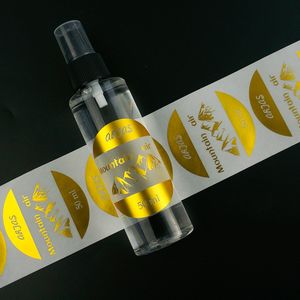 Etiquetas Personalizadas para Viales, Estampado en Relieve con Lámina Dorada, Etiqueta para Aceite Esencial, Adhesivo, Logotipo Personalizado, Impresión Digital - Product Image 2