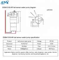 Anti-Rückfluss 12V Wasserpumpe für Wasserspender, Kaffeemaschine, Milchpulver-Dosierer