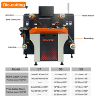 Nuevo Plotter de Corte Digital Inteligente y Económico Darui S7 con 3 Cuchillas, Capacidad de 1000 Piezas/5 Minutos, 2500W, para Etiquetas Adhesivas, 1 Año de Garantía