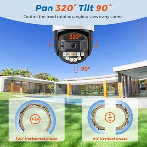 Camera 100x Zoom optico Wifi IR an ninh 40x ngoài trời 90X icsee PTZ 4X 8X 40 x quang học mạnh mẽ ip cam 100 10x doble ống kính - Product Image 6