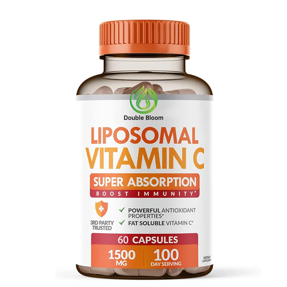 Private Label 100% Natural Ingredients High absorption liposomal Vitamin C capsules Immune system booster