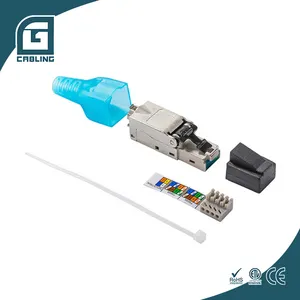 Geeknet – connecteurs rj45 FTP blindés cat7 cat6a 8P8C, connecteur ethernet rj45, câble lan sans outil, connecteur rj45