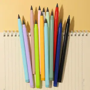 WeiZhuang Vente à Chaud Métal Coloré Facile à Utiliser Crayon Sans Encre Durable Stylo Sans Fin Pour Écrire Dessin Crayon Éternel Peut Logo Personnalisé