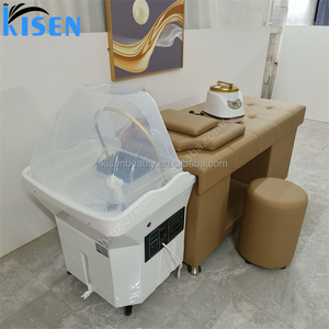 Lavabo para Champú Kisen Popular, Lavabo Personalizado para Spa Capilar, Camilla de Masaje Tailandés, Cama para Lavar el Cabello, Muebles de Salón sin Tuberías - Product Image 4