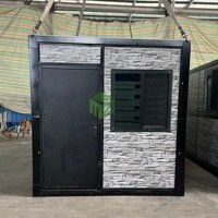 Maison conteneur pliable directement de l'usine, structure préfabriquée légère pour des projets d'installation rapide sur site