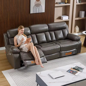 Poltrona Reclinabile Elettrica Girevole in Pelle con Funzione Massaggio e Riscaldamento, Ideale per Anziani e Home Theater - Product Image 3
