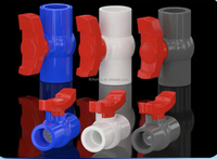 Pabrik Sistem Irigasi Katup Bola PVC Bersertifikasi ISO, Menyediakan Ukuran 1/2"-4", Kontrol Air Manual, OEM, Penggunaan Umum SPRRAIN Press