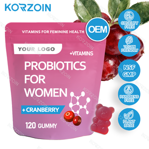 NSF GMP OEM ekstrak CRANBERRY <span class=keywords><strong>VITAMIN</strong></span> & prebiotik & probiotik GUMMIES untuk kesehatan wanita suplemen kesehatan GUT diet - Product Image 1
