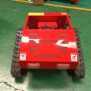 <b>Lawn</b> <b>Mower</b> Tracked Gasoline Powered 4 Cycle Remote Control Mulching Rotary Blade Professional Grade - Product Image 1