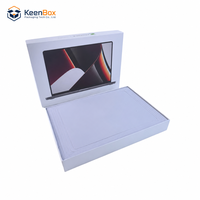 Boîte d'emballage personnalisée en carton blanc vide avec couvercle et fond pour produits électroniques, ordinateurs portables et tablettes