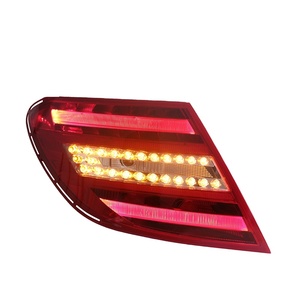 For 2007-2014 for C-Class W204 Taillight Assembly C180/C200/C260/C63 Modified <b>LED</b> <b>Lights</b> <b>Red</b> New 12V C180 C200 C260 C63 <b>Red</b> Lens - Product Image 3