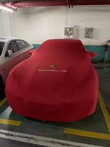 Funda de Coche Personalizada con Logotipo de Porsche, Elástica, Suave, de Tela Premium, Antipolvo, para Porsche Macan S GTS Turbo - Product Image 3