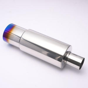 EPMAN-Silenciador de escape redondo de acero inoxidable, 3,5 pulgadas, 89mm, Punta quemada, 51mm, 57mm, 63mm, 76mm - Product Image 5