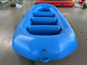 Professionele Service 420Cm Zelfreddende Opblaasbare Roeiboot Drijvende Vlot <span class=keywords><strong>8</strong></span> Persoons Rafting Boot Rivier Te Koop - Product Image 3