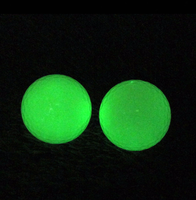 Balles de golf en gros personnalisables avec logo, lumineuses, flottantes, en caoutchouc, deux pièces, haute élasticité, absorbant la lumière