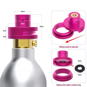 Convertidor de CO2 Sodastream Azul de 60L, Cilindro de Conexión Rápida para Máquina de Soda DUO/Art/Terra/Crystal 3.0/Gaia, Personalizable OEM - Product Image 6