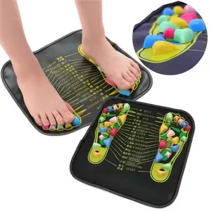 Thuisgebruik Plastic Voet Massager Kussen Acupunctuur Geplaveide Yoga Mat Walk Steen Vierkant Gezonde Pad Kussen Thuis Gebruik