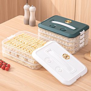 Factory Wholesale Layer PP Injection Plastic Kitchen Storage Box Stackable Dumpling and Frozen Food Storage <b>Bin</b> - Product Image 2