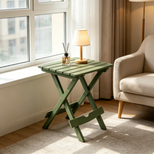 <span class=keywords><strong>Tavolo</strong></span> Pieghevole Artigianale Premium in <span class=keywords><strong>Legno</strong></span> di Abete, Scrivania Laterale per Esterni per Riunioni Familiari, BBQ in Giardino, Intrattenimento in Spiaggia - Product Image 3