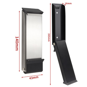 Jin Aoding – Butée de porte pliante en acier inoxydable, fixation murale magnétique, sécurité automatique, coupe-vent, antidérapante, design moderne et simple - Product Image 2