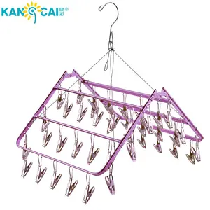 Aluminum laundry hanging sock kid clothes airer drying rack dryer